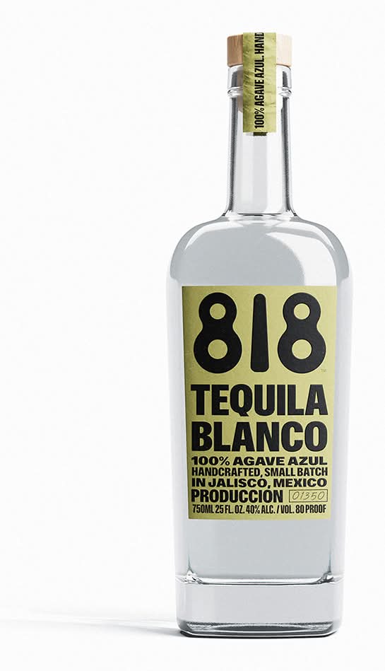 818 100% Agave Azul Blanco Tequila (25 fl oz)