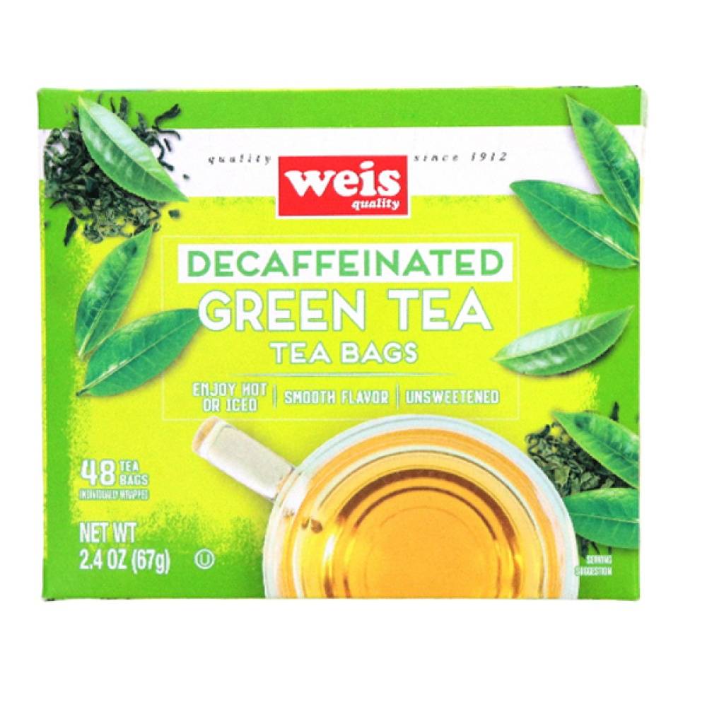 Weis Quality Tea Bags Decaffeinated Black Tea 48 Count