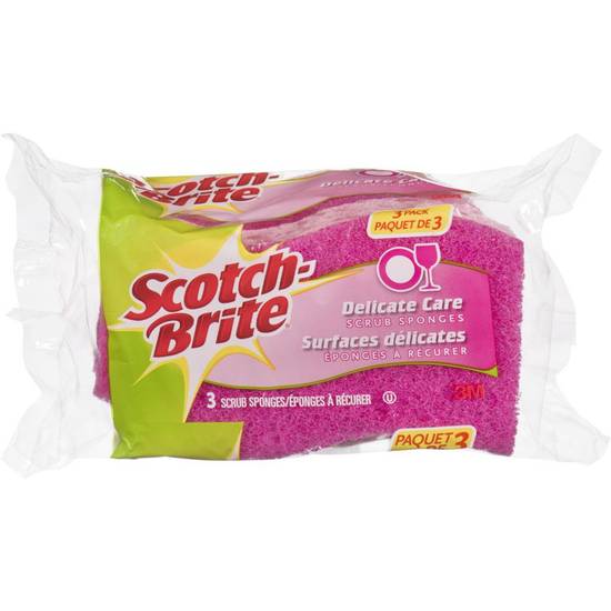 Scotch-Brite Delicate Care Scrub Sponges (3 units)