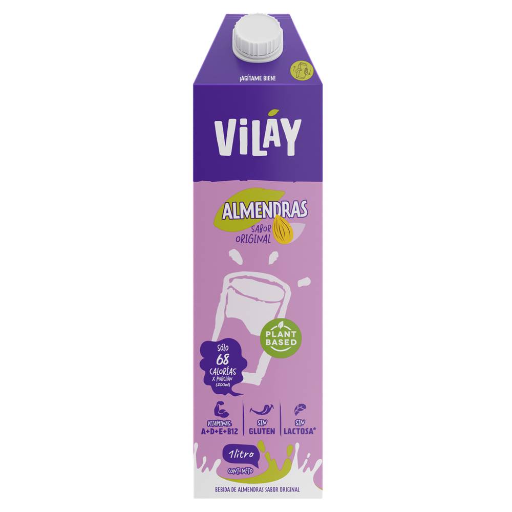 Vilay bebida de almendras sabor original (caja 1 l)