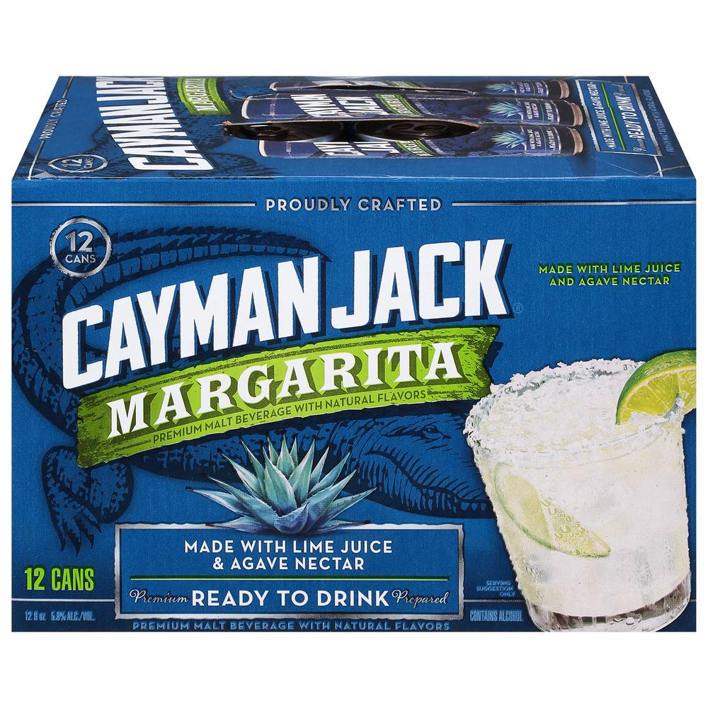 Cayman Jack Margarita Ready To Drink Mix (12 x 12 fl oz)