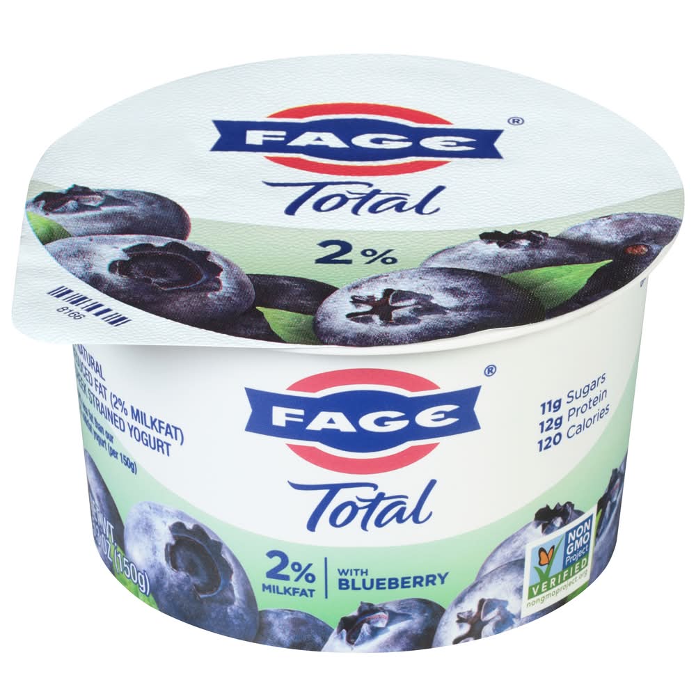 FAGE Total 2% Lowfat Greek Yogurt, Blueberry (5.3 oz)