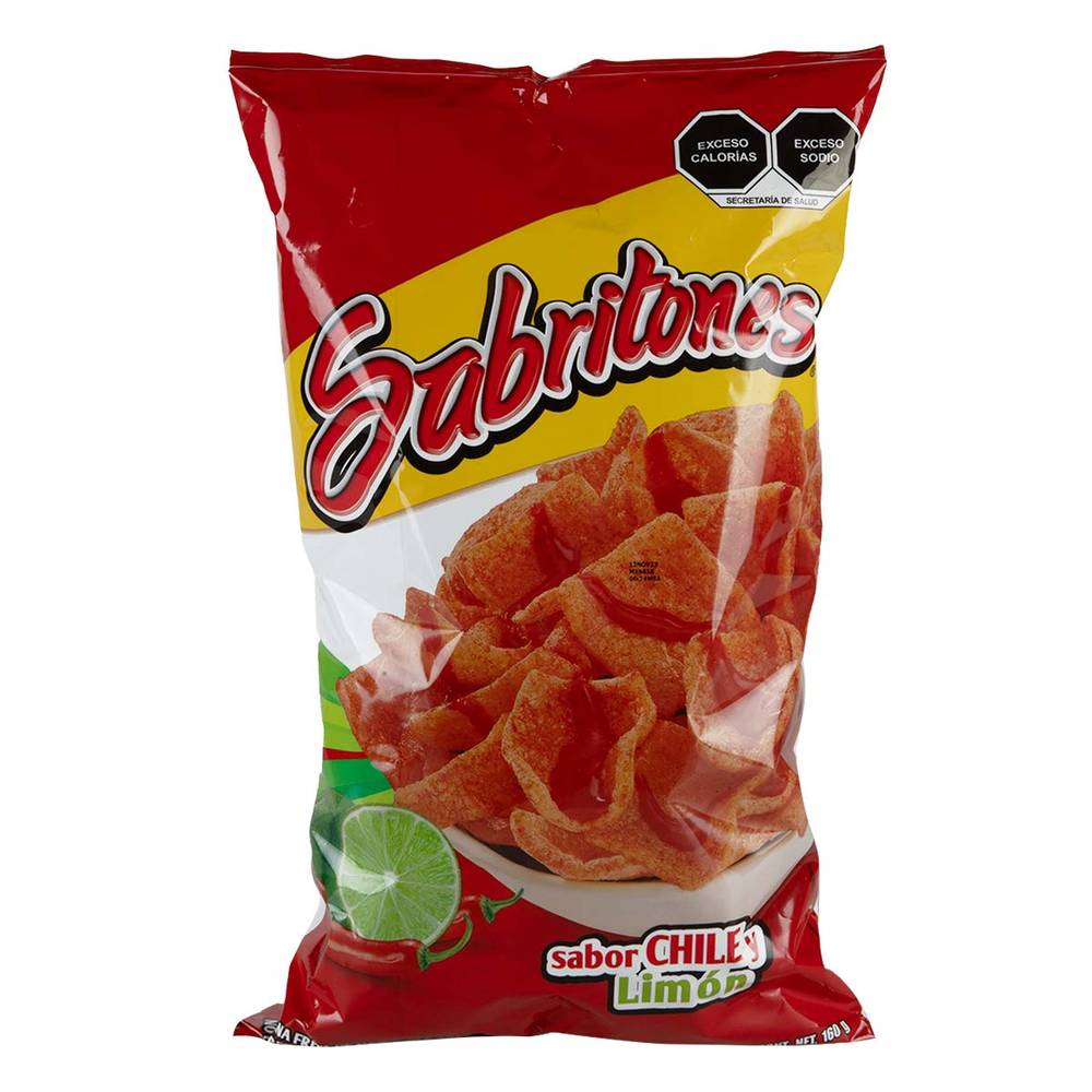 Sabritones · Botana de trigo con chile y sabor limón (160 g)