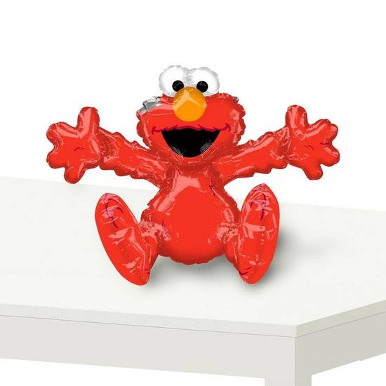 Uninflated Air-Filled Sitting Elmo Balloon, 26in - Sesame Street