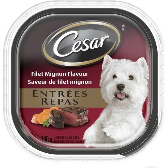Cesar repas pour petits chiens à saveur de filet mignon (100 g) - entrées filet mignon flavour (100 g)