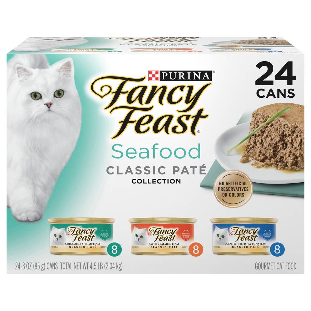 Fancy Feast Assorted Classic Paté Wet Cat Food (4.5 lbs)