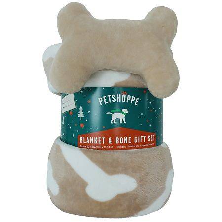 PetShoppe Blanket & Bone Gift Set Bone Print - 1.0 set