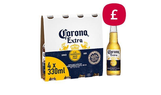 Corona Extra Bottles 4x330ml