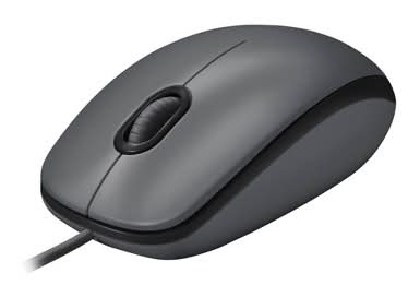 Logitech Wired Usb Mouse M100, Gray