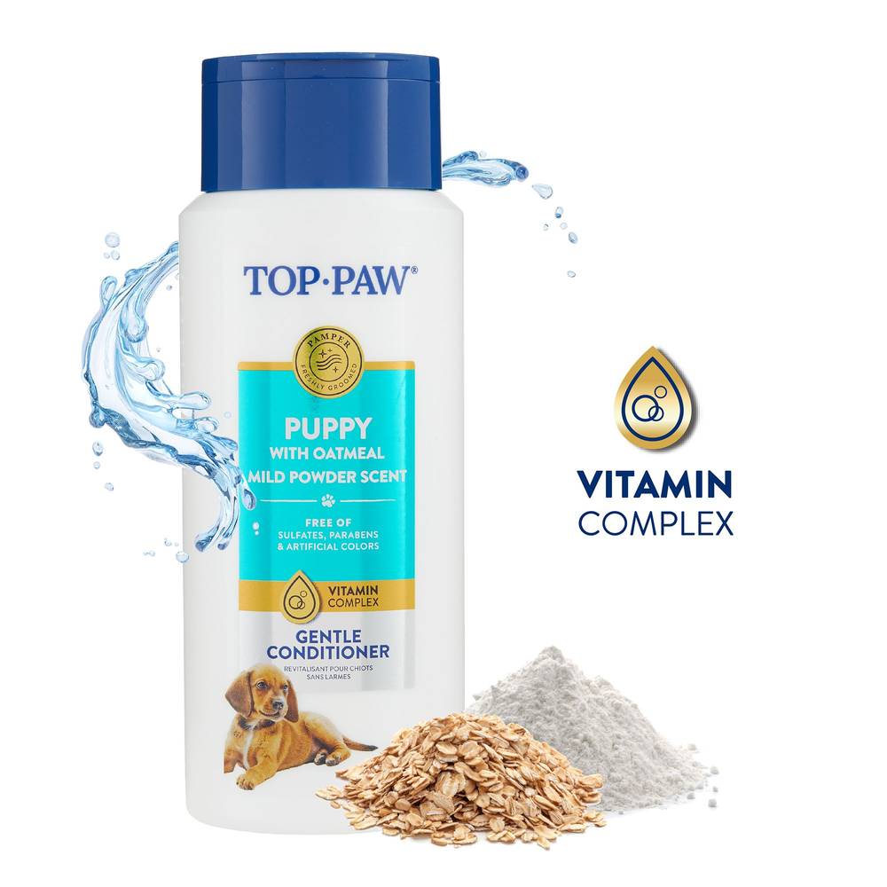 Top Paw® Puppy With Oatmeal Gentle Dog Conditioner - Mild Powder (Size: 17 Fl Oz)