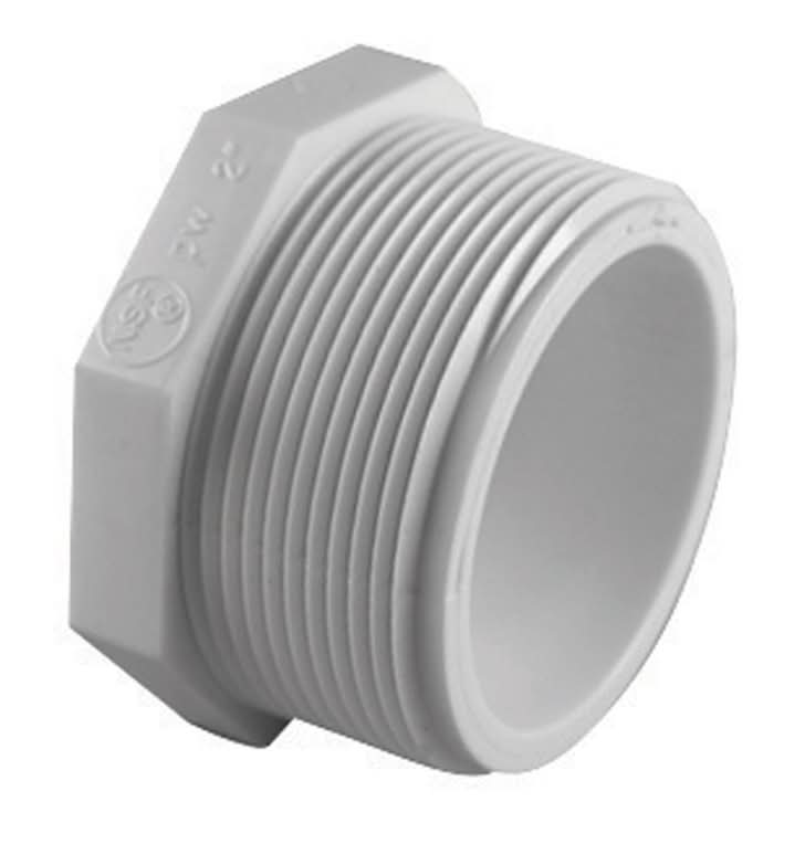 Charlotte Pipe Schedule 40 1/2 In. Mpt X 1/2 In. D Fpt Pvc Plug 1 Pk