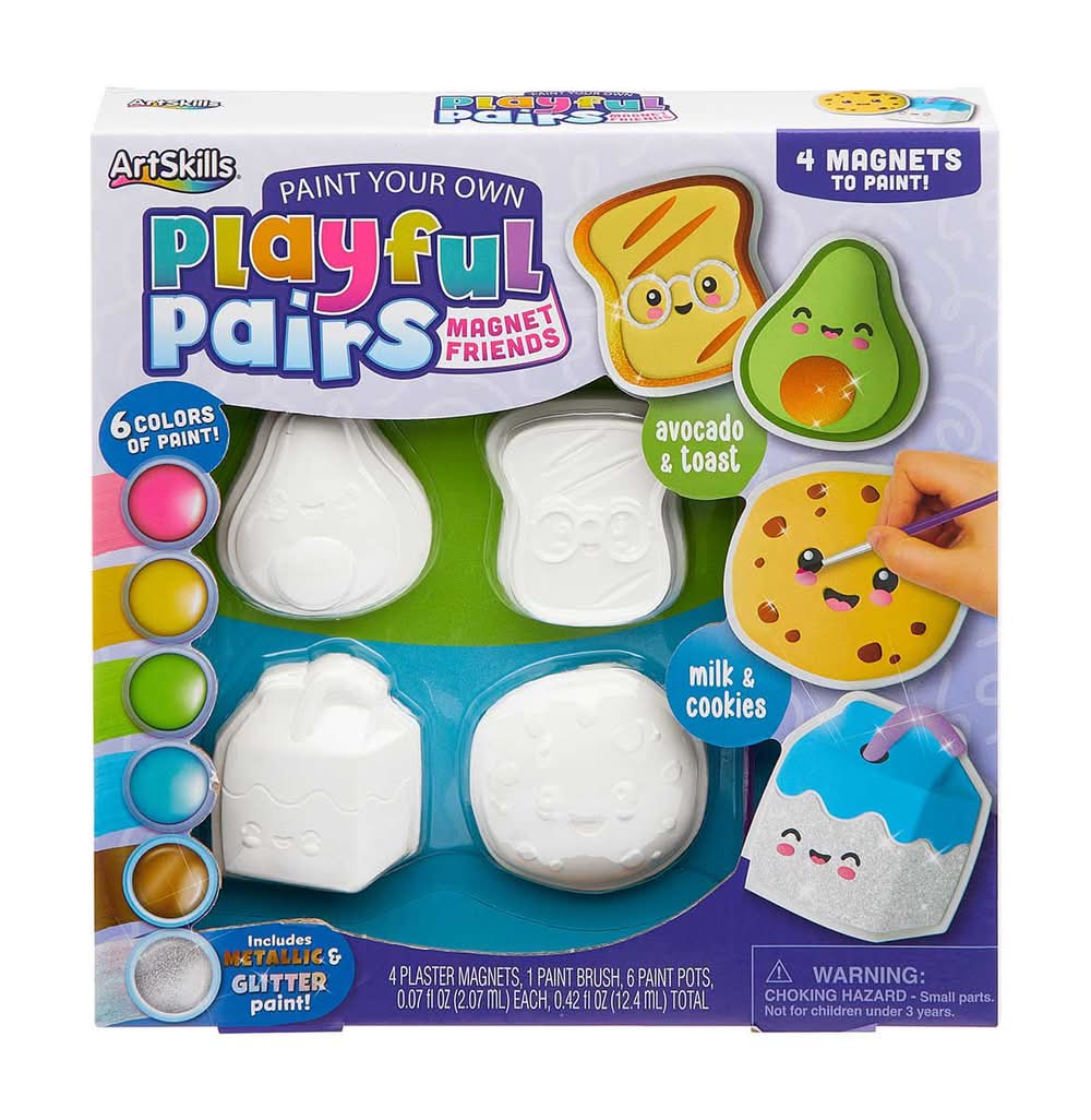 ArtSkills Paint Your Own Playful Pairs Magnet Friends Kit (0.42 fl oz)