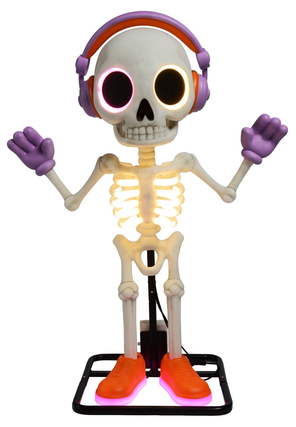 Haunted Living 3-ft Lighted Party Skeleton Motion Activated Animatronic | KL-37011