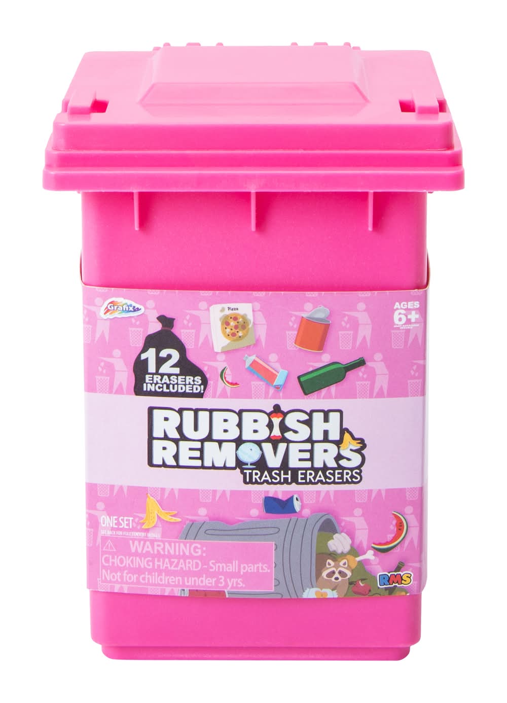 Rubbish Removers Trash Erasers Set 12-Pcs