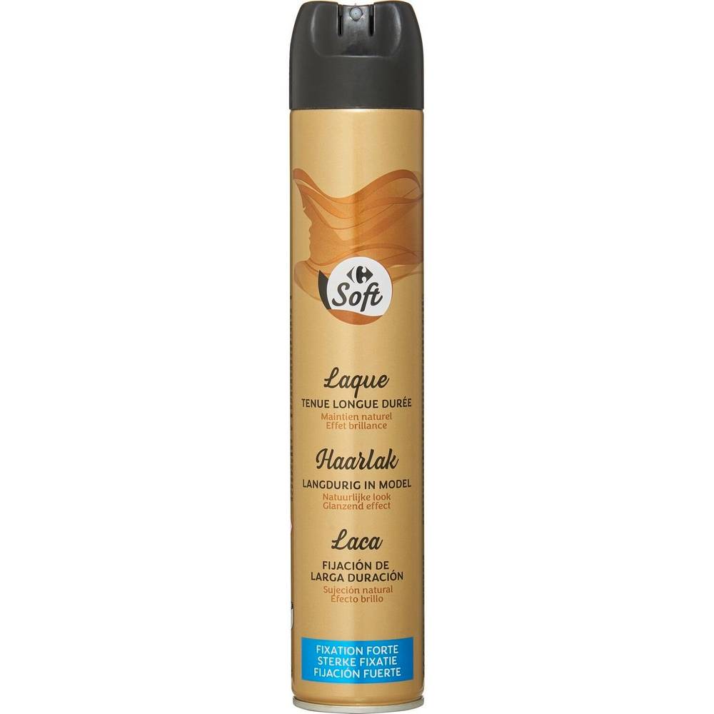 Spray Coiffant Laque fixation forte CARREFOUR SOFT - la bombe de 300mL