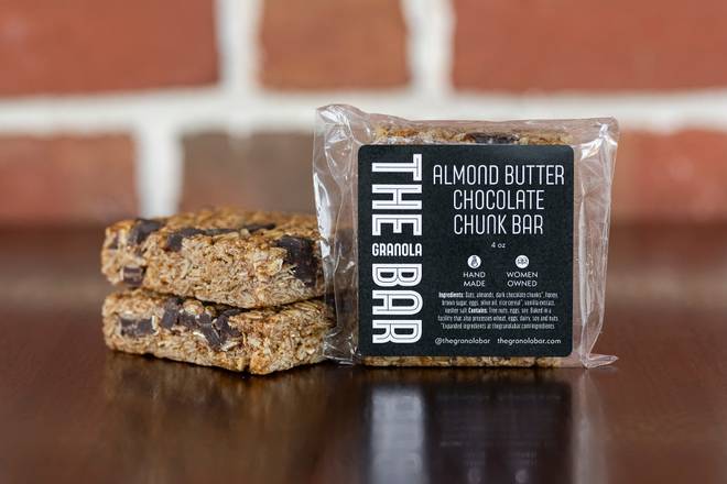 Almond butter Chocolate Chunk Granola bar