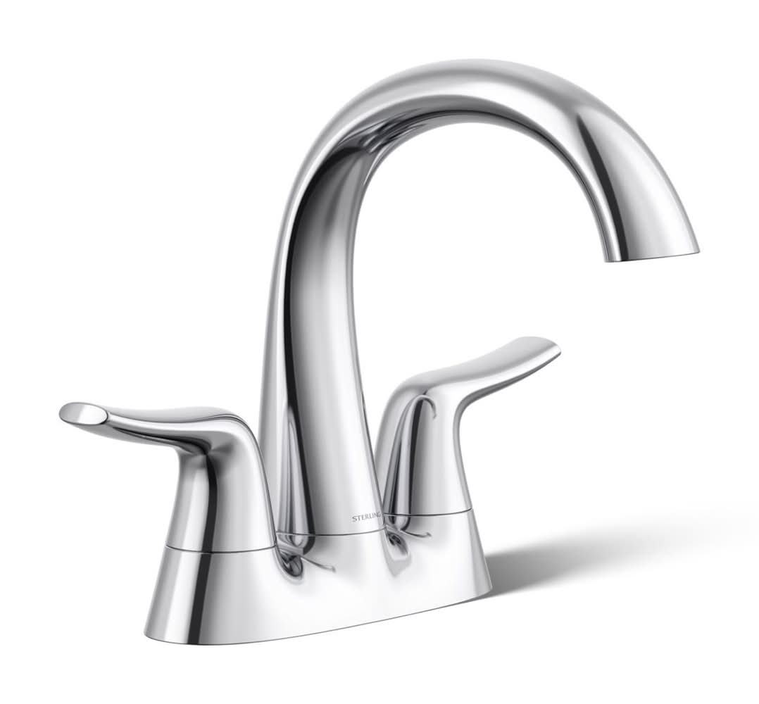 Sterling Endusk Polished Chrome Transitional Centerset Bathroom Sink Faucet 4 In.