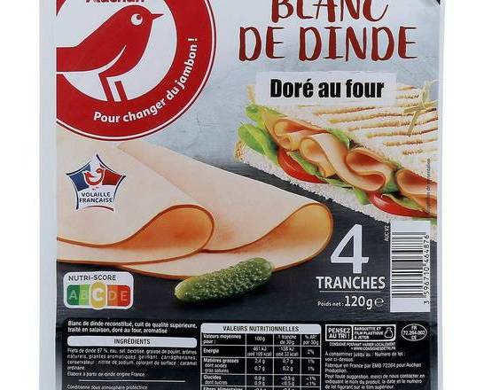 Auchan blc dinde 4t 120g
