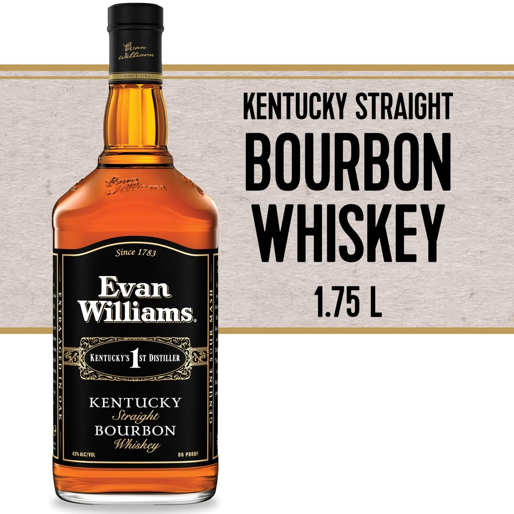 Evan Williams Kentucky Straight Bourbon Whiskey (1.75 L)