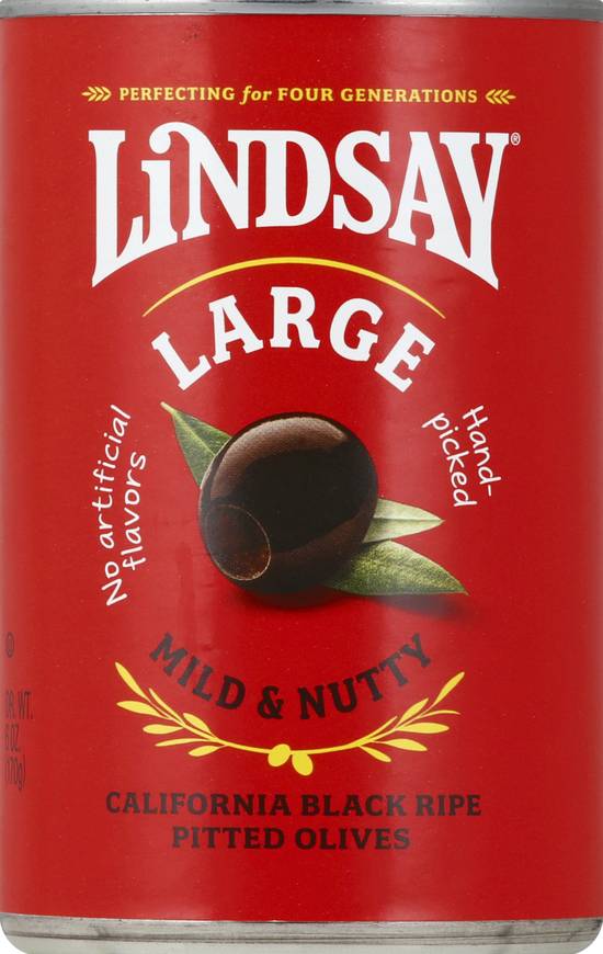 Lindsay Large California Black Ripe Pitted Olives