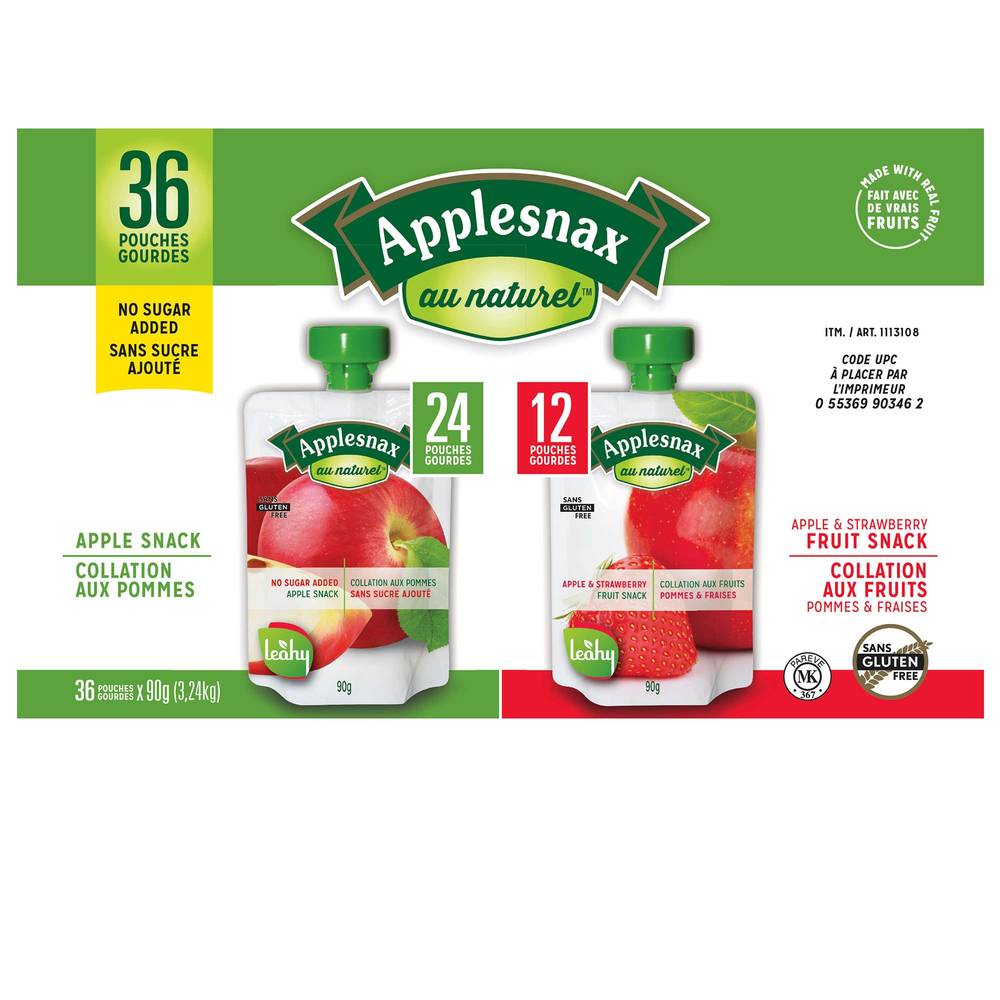 Applesnax Assortiment De Collations Aux Pommes - Assorted Apple Snack Pack (36)