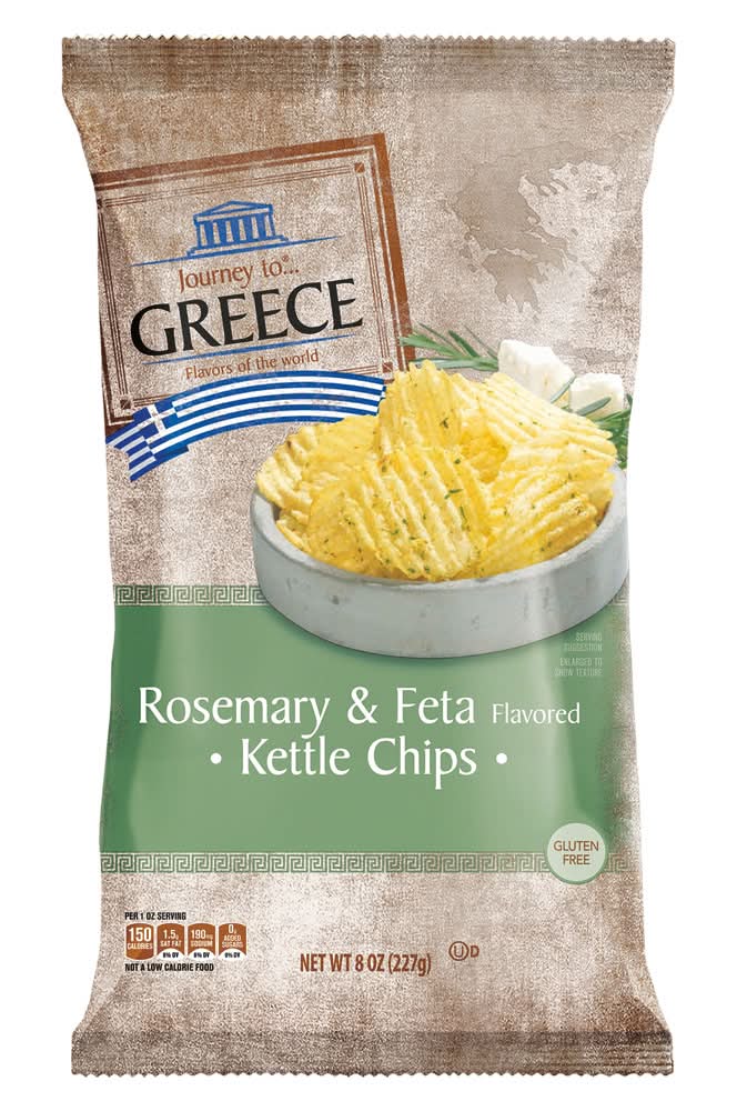 Journey To… Krinkle Cut Kettle Chips, Rosemary & Feta (8 oz)