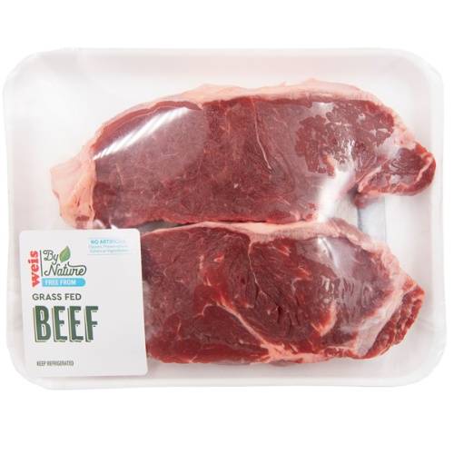 Weis by Nature Grass Fed Boneless New York Strip Steak