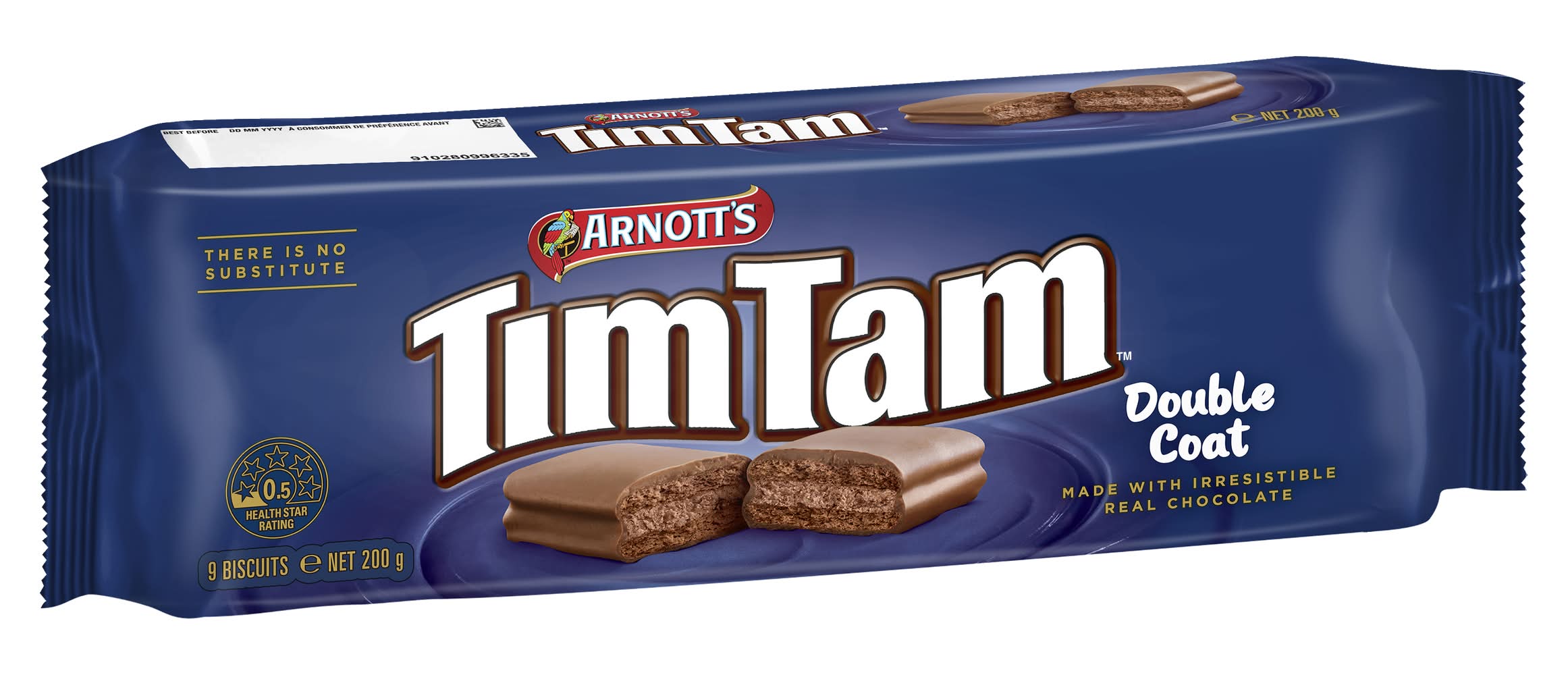 Tim Tam Chocolate Biscuits, Double Coat (200g, 9 pack)