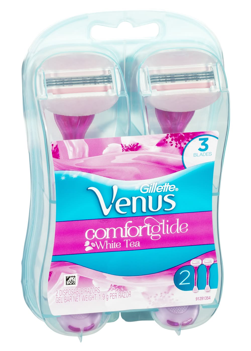 Gillette Venus Comfortglide Disposable Razor, White Tea (2 pack)