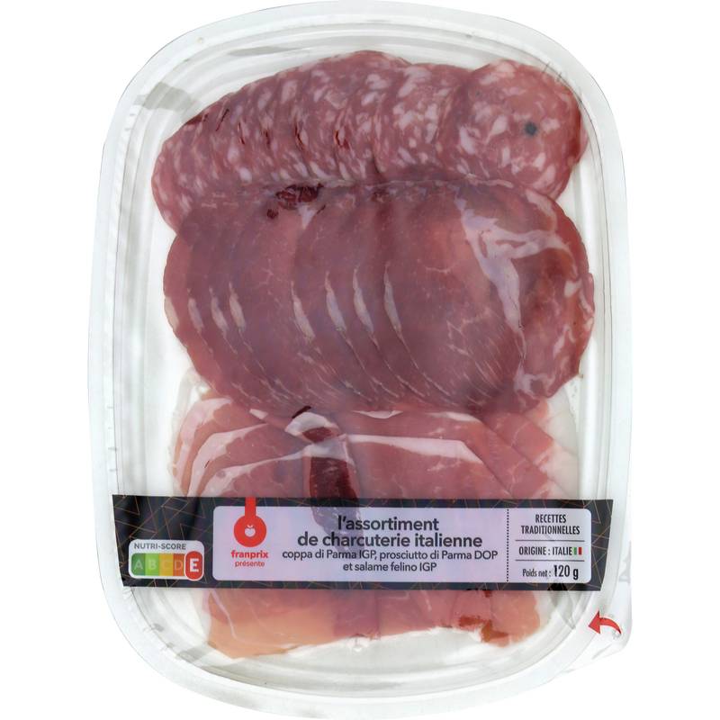 Franprix - Assortiment de charcuterie italienne (120g)