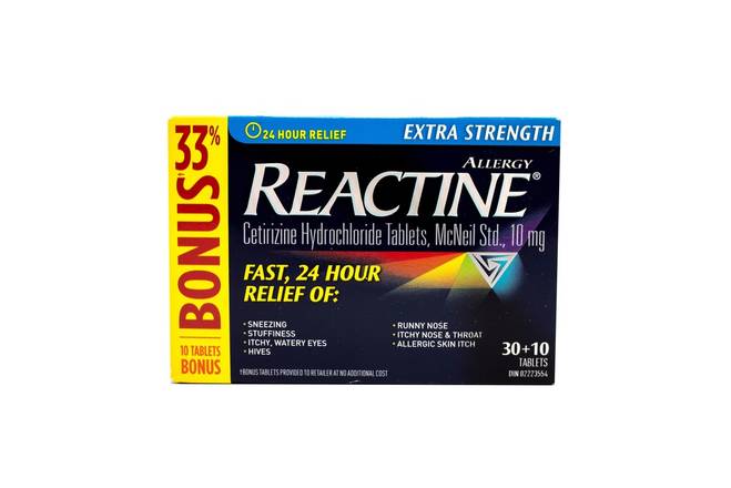 Reactine Allergy Medication (30 un)
