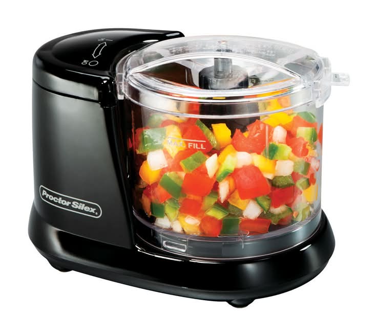 Proctor Silex Matte Black 1.5 Cups Food Chopper 80 W