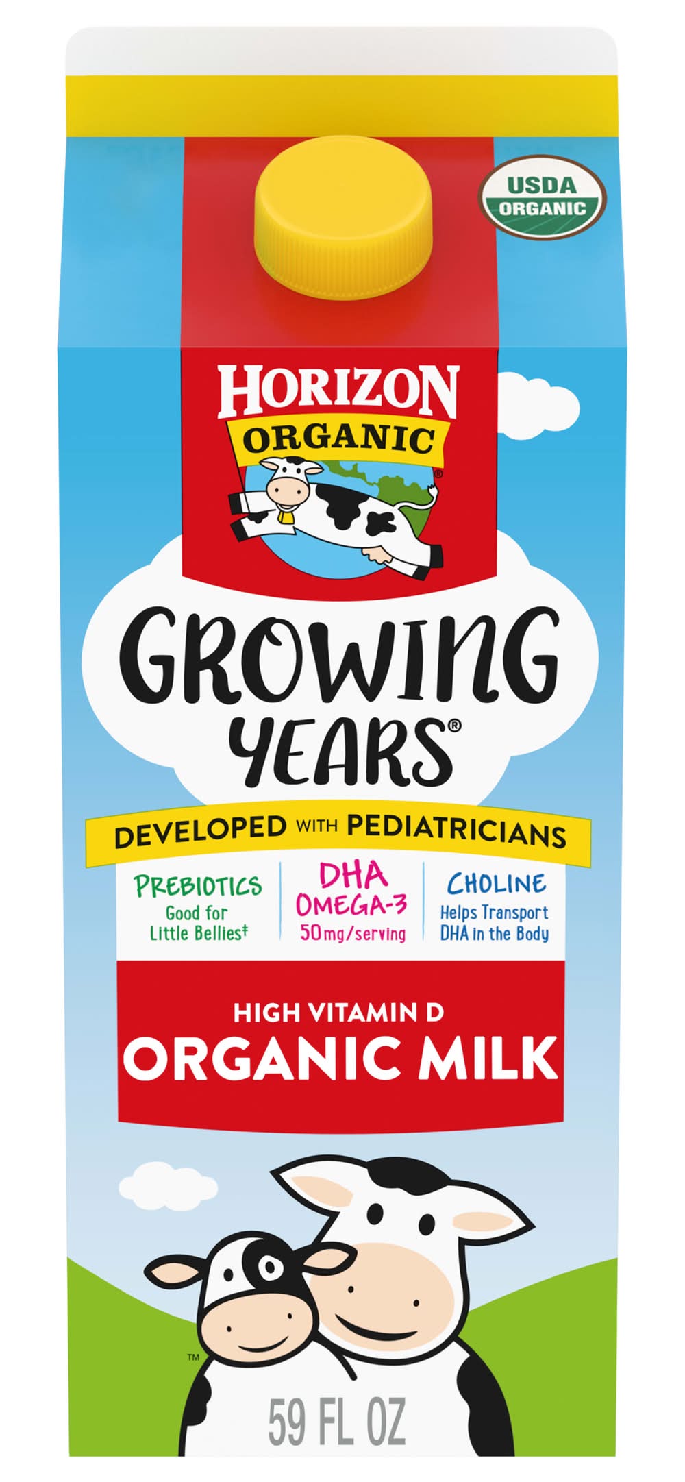 Horizon Organic Growing Years Grade a High Vitamin D Organic Milk For Kids (59 fl oz)