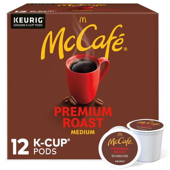 McCafe Premium Roast 100% Arabica Medium Roast Coffee K-Cup Pods, 12CT
