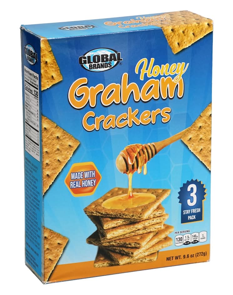 Global Brands Graham Crackers, Honey (9.6 oz)