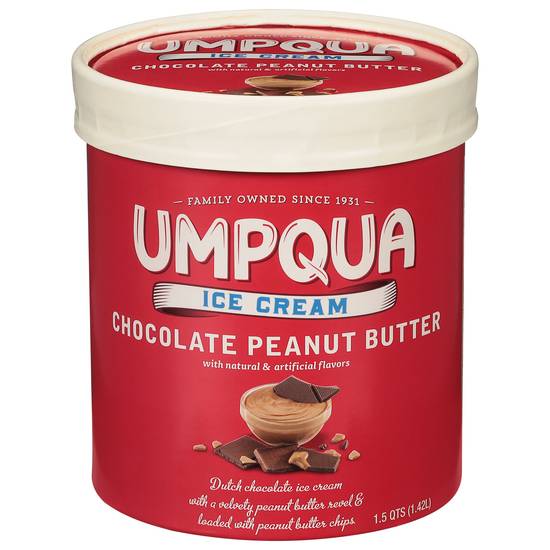Umpqua Chocolate Peanut Butter Ice Cream (1.8 quarts)