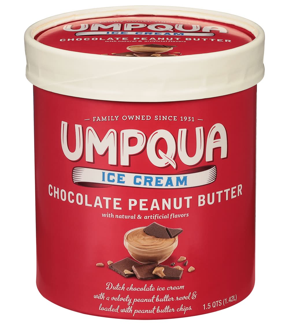 Umpqua Ice Cream, Chocolate Peanut Butter (1.42 L)