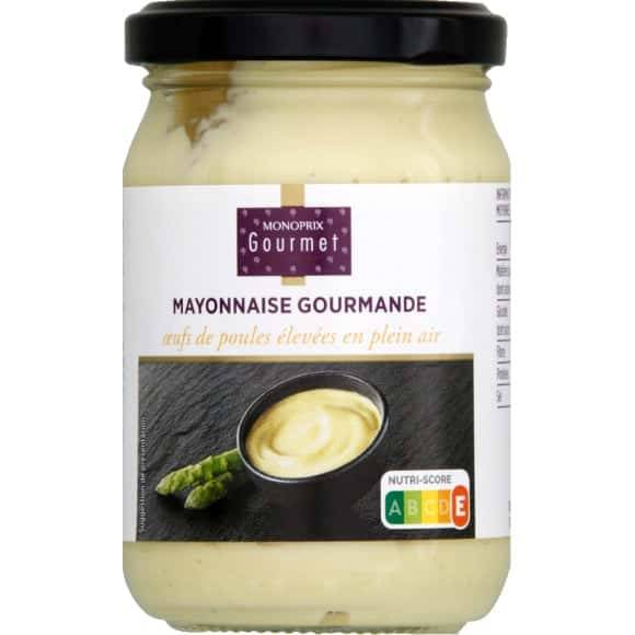 Monoprix Gourmet Mayonnaise Gourmande, Aux Oeufs De Poules Élevées En Plein Air Le Pot De 180G