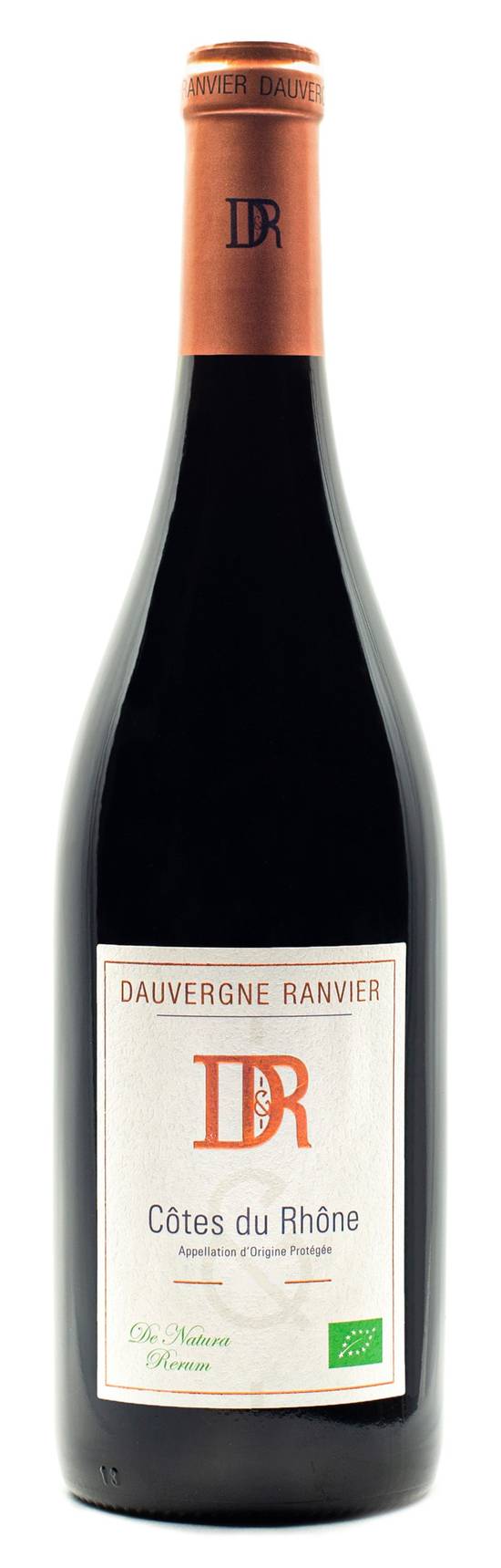 Dauvergne Ranvier - Vin rouge côtes du Rhône de natura rerum biologique domestique AOP (750 ml)