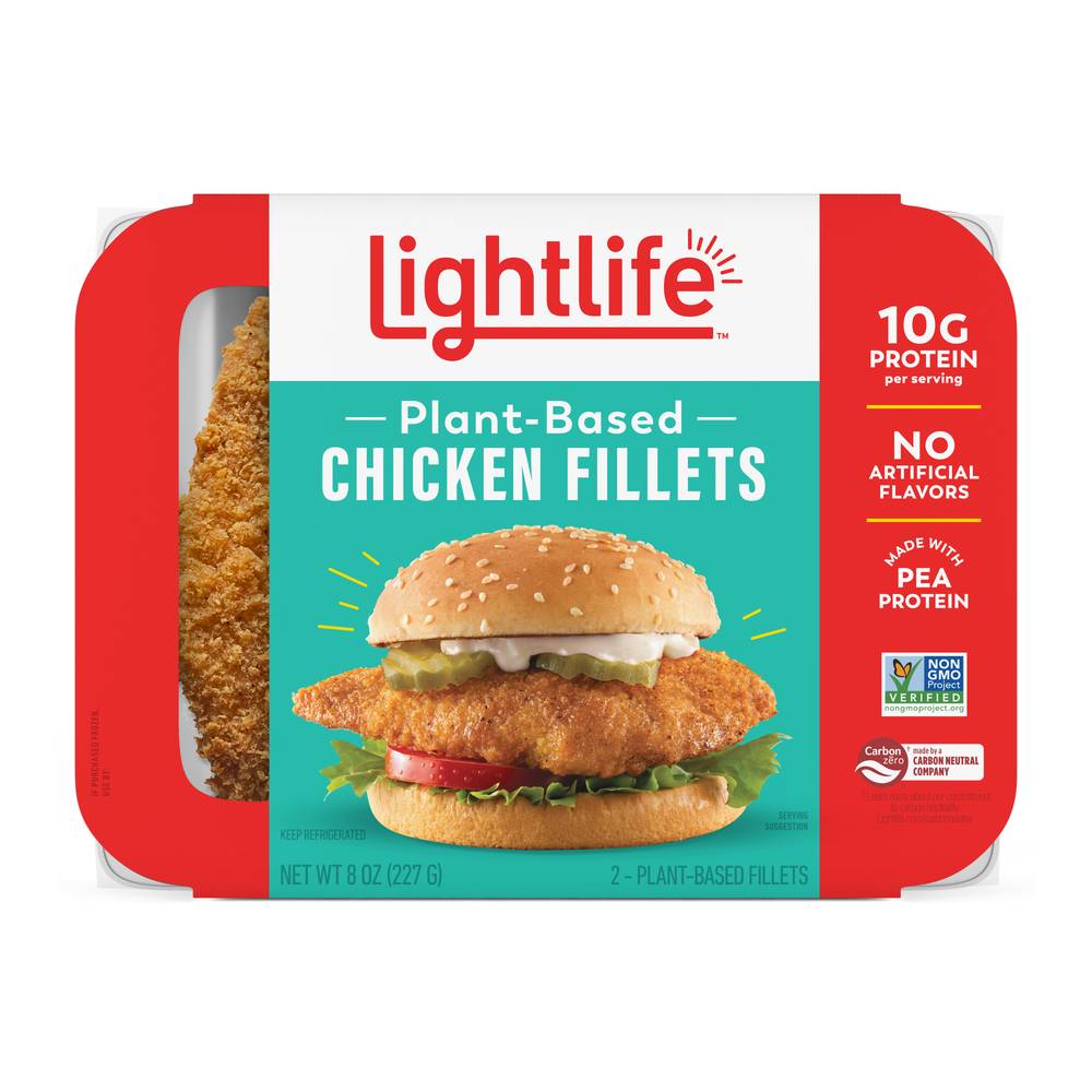 Lightlife Plant-Based Chicken Fillets (8 oz, 2 ct)