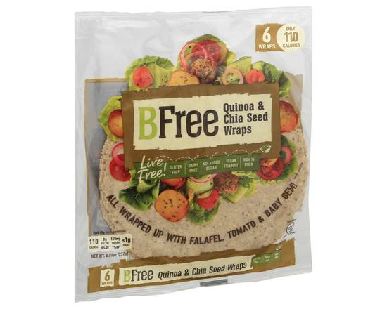 BFree · Quinoa & Chia Seed Wraps (6 wraps)