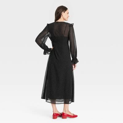long sleeve boutique dresses Plus Size Printed Surplice Long Sleeve Mini Dress – Vogue To Vintage  Boutique, LLC main image 0