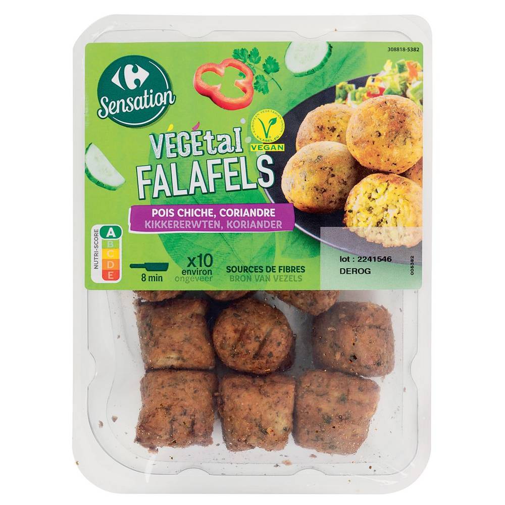 Carrefour Sensation Végétal Falafels Pois Chiche, Coriandre 200 g