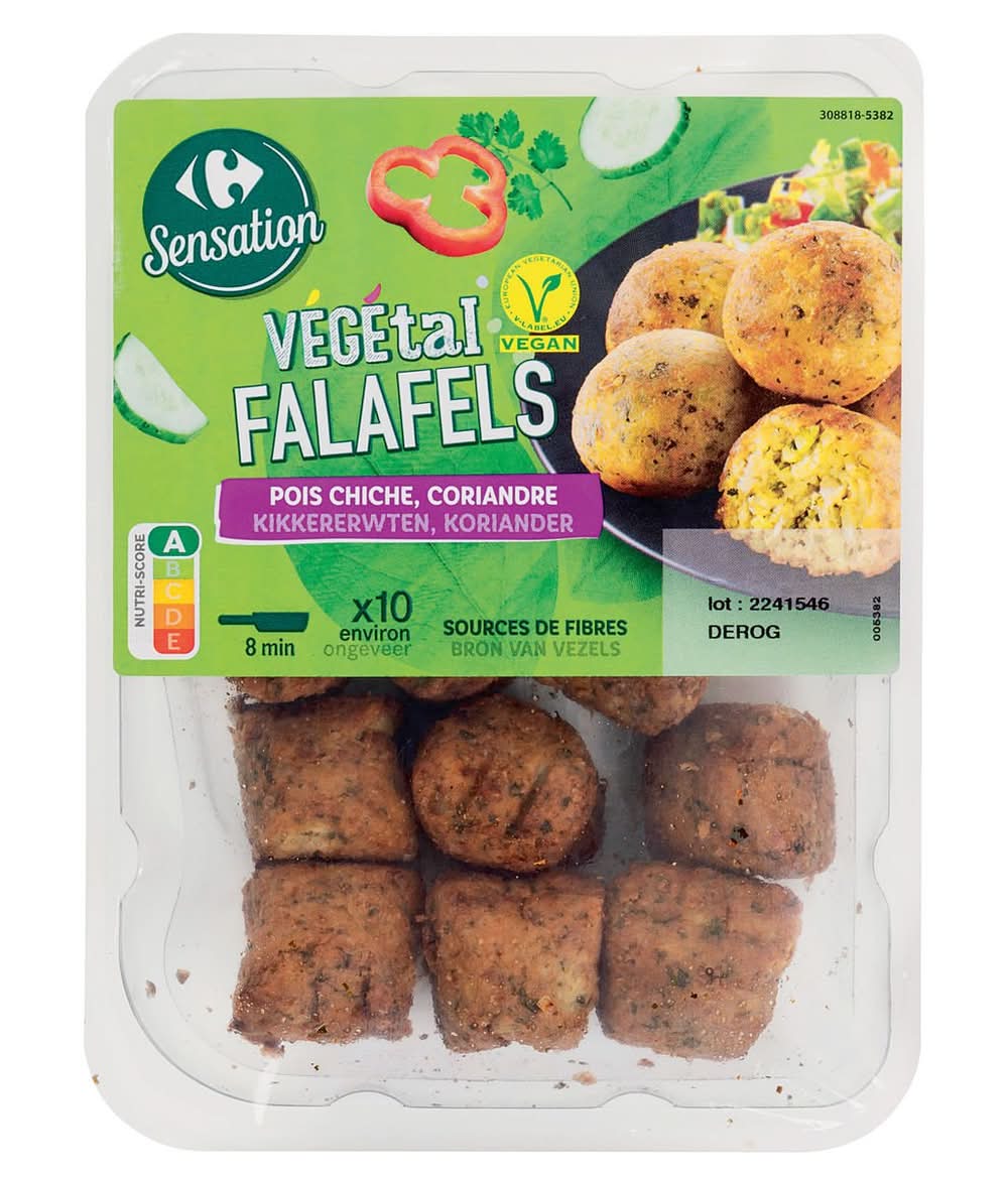 Carrefour Sensation Végétal Falafels Pois Chiche, Coriandre 200 g