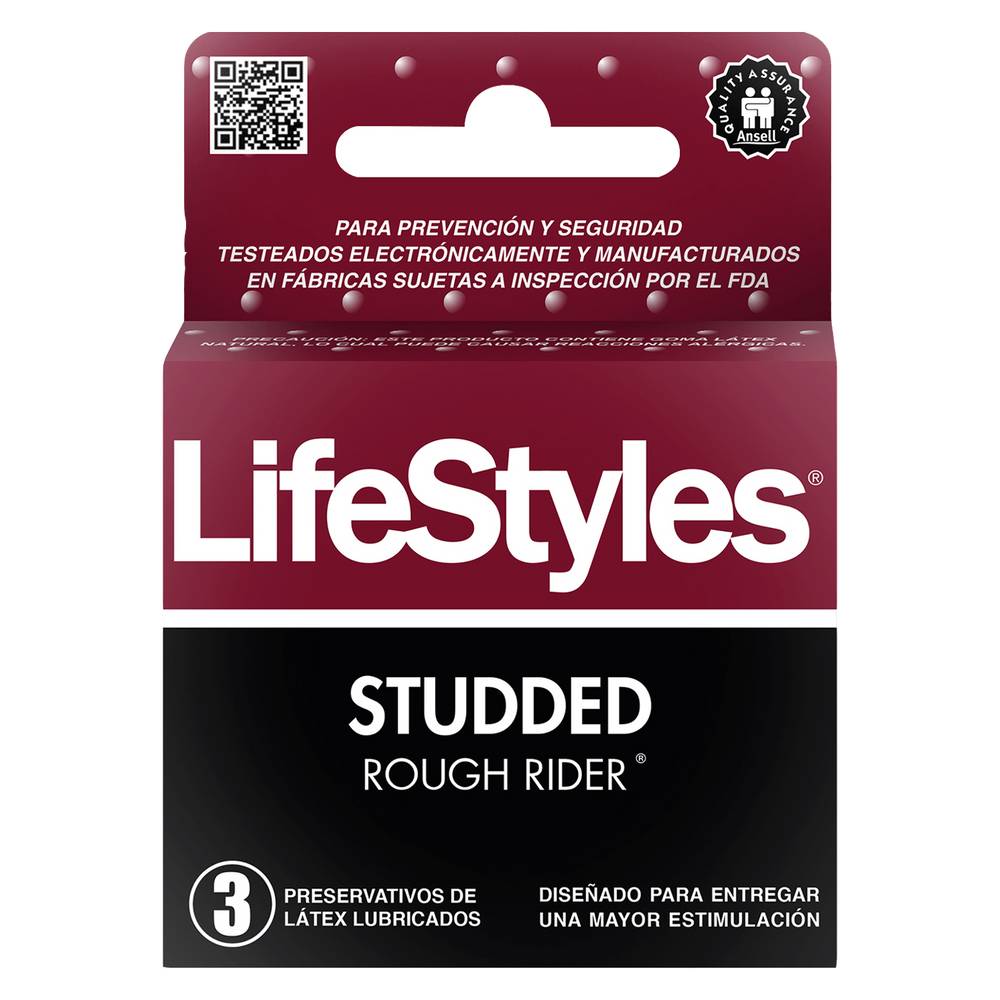 Life styles preservativo rough rider (3 u)