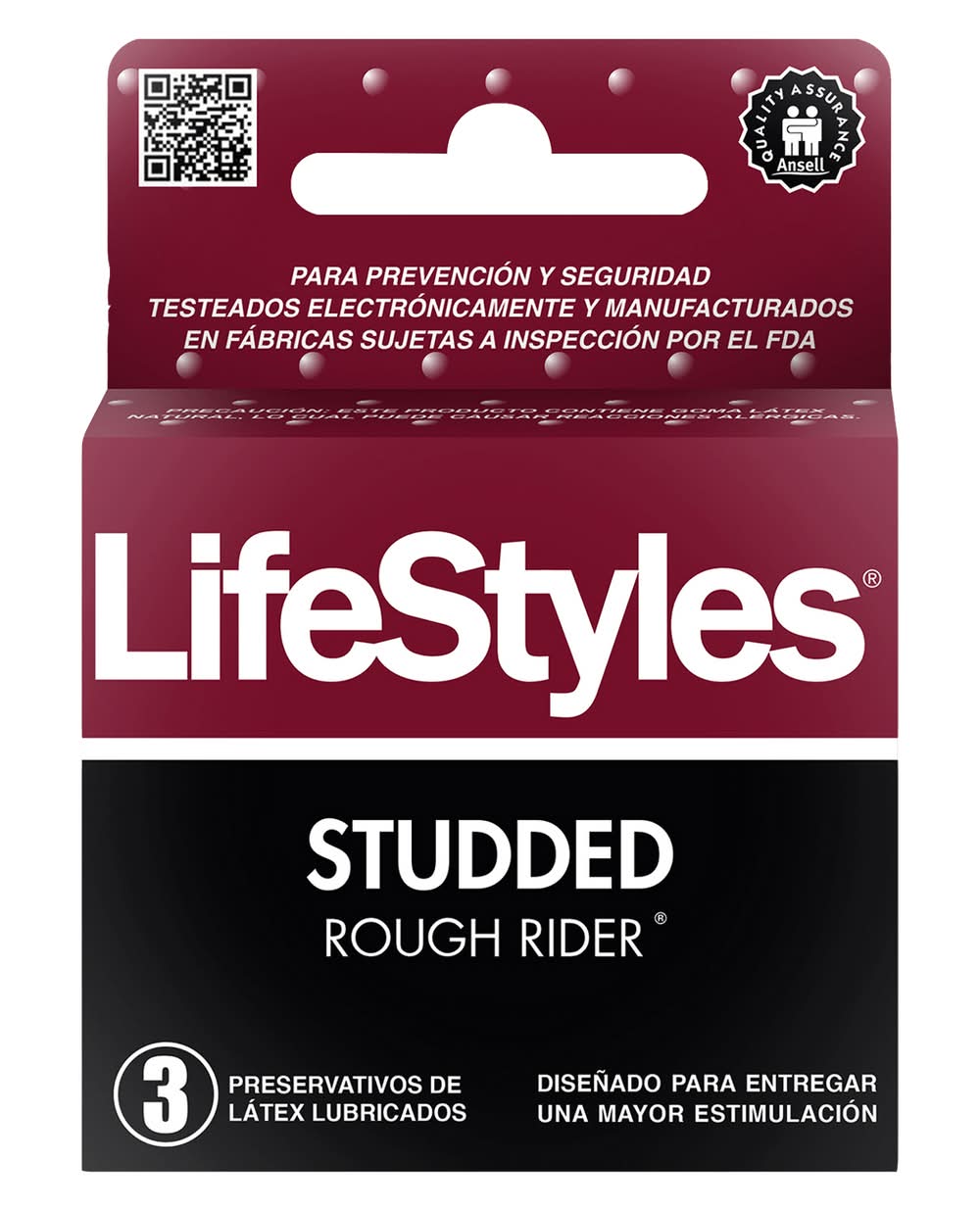 Life Styles · Preservativo rough rider (3 un)
