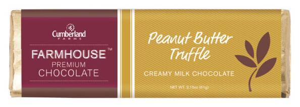 Cumberland Farms Chocolate Peanutbutter Truffle Candy 2.15oz
