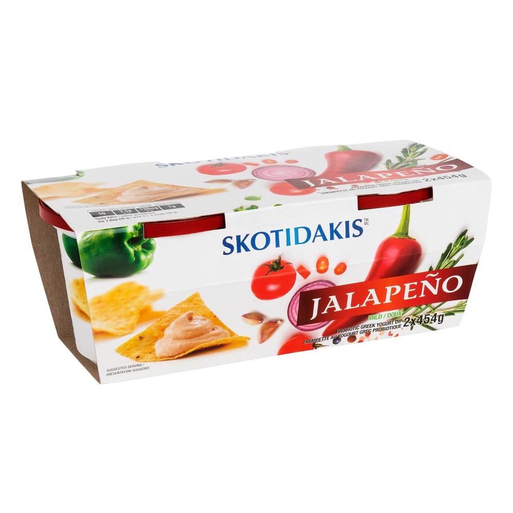 Skotidakis Mild Jalapeno Yogurt Dip, 2 X 454 G