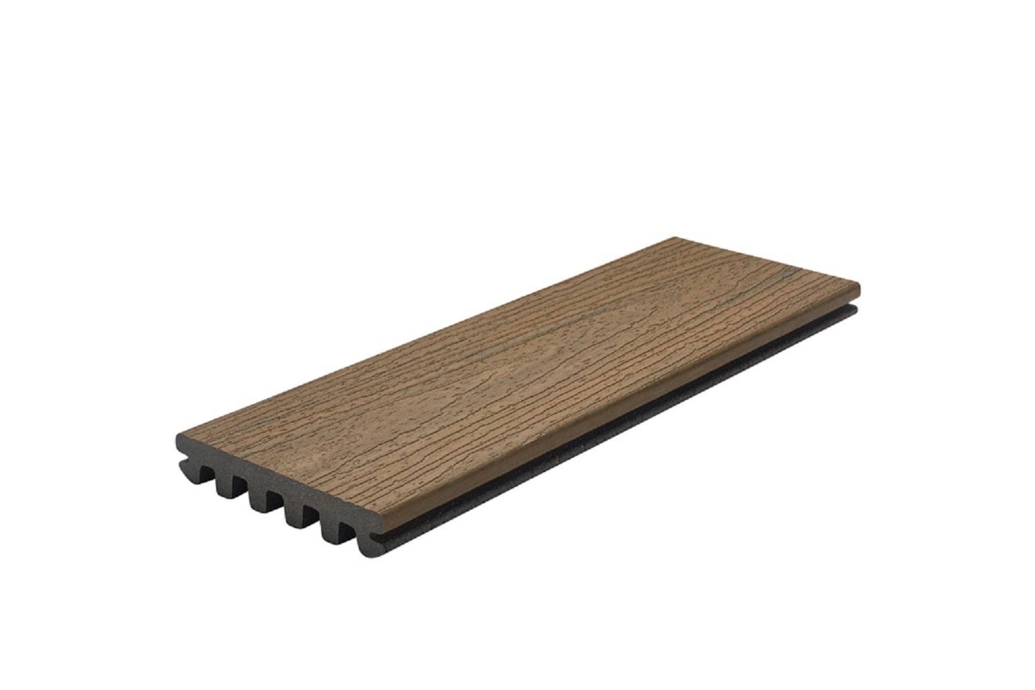 Trex Enhance Naturals 1-in x 6-in x 12-ft Toasted Sand Grooved Composite Deck Board | TS010612E2G01