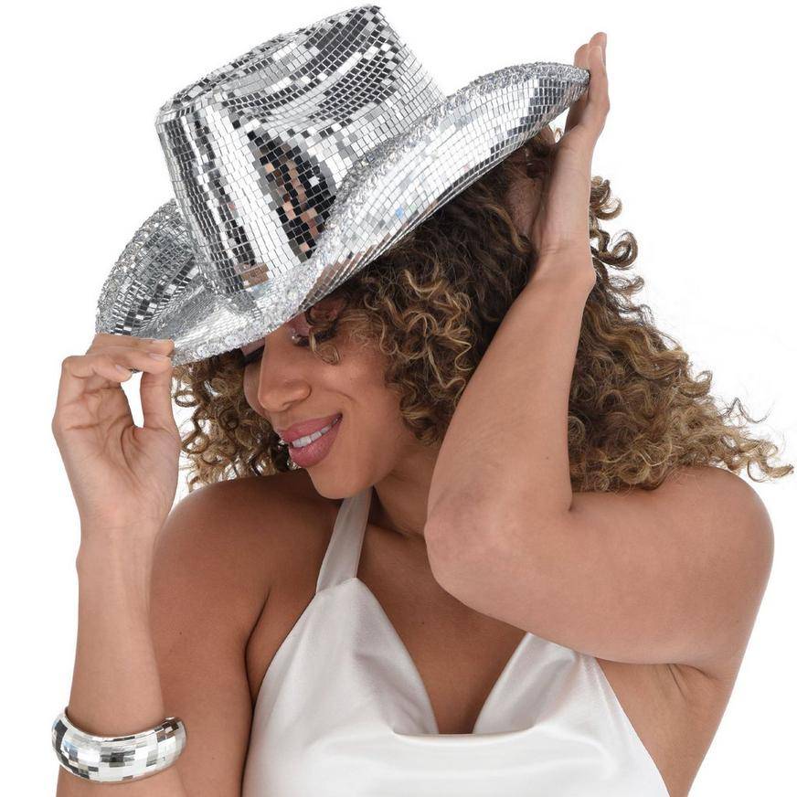 Party City Mirror Disco Cowboy Hat Delivery Near Me | Order  display picture 3